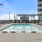 resort style rooftop pool with seating